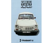 Plechová retro cedule / plakát - Trabant 1,1 Provedení:: Papírový obraz v rámu A4