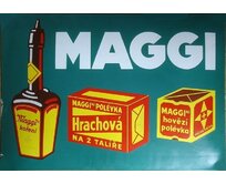 Plechová retro cedule / plakát - Maggi Provedení:: Papírový obraz v rámu A4