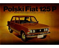 Plechová retro cedule / plakát - Polski Fiat 125 P Provedení:: Papírový obraz v rámu A4