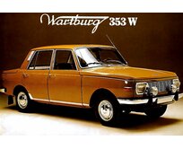 Plechová retro cedule / plakát - Wartburg 353 W Provedení:: Papírový obraz v rámu A4