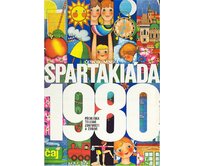 Plechová retro cedule / plakát  - Spartakiáda 1980 II Provedení:: Papírový obraz v rámu A4