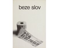 Plechová retro cedule / plakát - Beze slov Provedení:: Papírový obraz v rámu A4