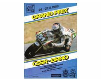 Plechová retro cedule / plakát  - Grand Prix 1989 Provedení:: Plechová cedule A5 cca 20 x 15 cm