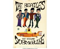 Plechová retro cedule / plakát - The Yellow Submarine Provedení:: Papírový obraz v rámu A4