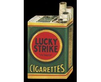 Plechová retro cedule / plakát - Lucky Strike Provedení:: Papírový obraz v rámu A4