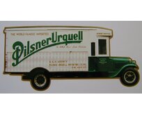 Plechová retro cedule / plakát - Pilsner Urquell IV Provedení:: Papírový obraz v rámu A4