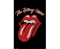 Plechová retro cedule / plakát - The Rolling Stones Provedení:: Papírový obraz v rámu A4