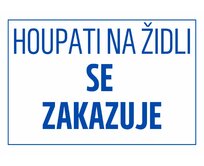 Plechová retro cedule / plakát  - Houpati na židli Provedení:: Papírový obraz v rámu A4