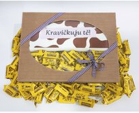 Dárkový box  Ručník + 650g krowek Druh krowek: Mix