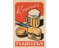 Plechová retro cedule / plakát - Tvarůžky Provedení:: Plechová cedule A5 cca 20 x 15 cm