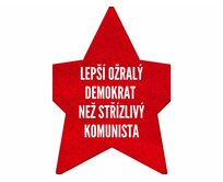 Plechová retro cedule / plakát  - Lepší ožralý demokrat Provedení:: Plechová cedule A5 cca 20 x 15 cm