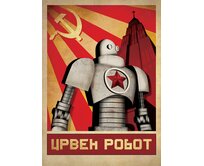 Plechová retro cedule - Robot Provedení: Hliník: 30 x 20 cm