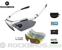 ROCKBROS Polarizační cyklo brýle 10002 + 5x sklo (white)