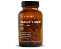 Kurkuma piperin  bylinný extrakt - 60 kapslí / Herbavia.cz