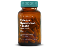 Kyselina hyaluronová + Biotin - 60 kapslí / Herbavia.cz- doplněk stravy