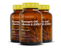 Koenzym Q10 + vitamín E 200IU FORTE- 2+1 ZDARMA- 3x60 kapslí / Herbavia.cz