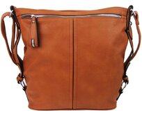 Velká A4 crossbody kabelka AK2483 - koňakově hnědá Hnědá