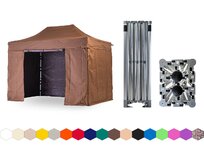 Nůžkový párty stan 3x4,5 m TENTino BIG HEXAGON EXTREME Barva: 10A - HNĚDÁ 10A - HNĚDÁ