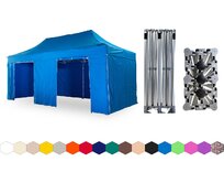 Nůžkový párty stan 3x6 m /6 noh TENTino BIG HEXAGON EXTREME Barva: 12A - SVĚTLE MODRÁ 12A - SVĚTLE MODRÁ