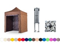 Nůžkový párty stan 2x2 m TENTino BIG HEXAGON EXTREME Barva: 10A - HNĚDÁ 10A - HNĚDÁ