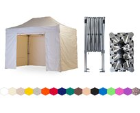 Nůžkový párty stan 2x4 m TENTino BIG HEXAGON Barva: 2A - KRÉMOVÁ 2A - KRÉMOVÁ