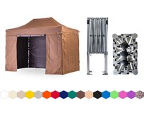 Nůžkový párty stan 2x4 m TENTino BIG HEXAGON Barva: 10A - HNĚDÁ 10A - HNĚDÁ