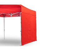 TENTino BOČNÍ PLACHTA 300 gsm- 4 m na 2x4 m Barva: 7A - ČERVENÁ / RED 7A - ČERVENÁ / RED