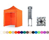 Nůžkový párty stan 2x2 m TENTino BIG HEXAGON Barva: 6A - ORANŽOVÁ 6A - ORANŽOVÁ