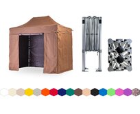 Nůžkový párty stan 2x3 m TENTino BIG HEXAGON Barva: 10A - HNĚDÁ 10A - HNĚDÁ