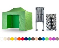 Nůžkový párty stan 2x4 m TENTino BIG HEXAGON EXTREME Barva: 13A - SVĚTLE ZELENÁ 13A - SVĚTLE ZELENÁ