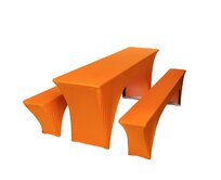 TENTino Elastický potah na pivní set 220x50 - 220x70 cm Barva: 12 ORANŽOVÁ 12 ORANŽOVÁ