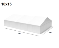 TENTino Velkokapacitní párty stan 10x15 m Stav stanu: NOVÝ