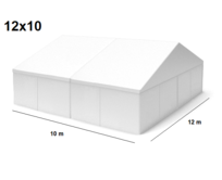 TENTino Velkokapacitní párty stan 12x10 m Stav stanu: BAZAROVÝ