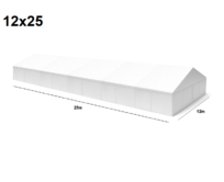 TENTino Velkokapacitní párty stan 12x25 m Stav stanu: NOVÝ