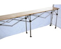 TENTino Skládací profi pult 2,9 m x 75 cm pro nůžkový stan