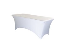 TENTino Elastický potah BASIC na skládací stůl 180-183x76 cm VÍCE BAREV Barva ubrusu: BÍLÁ / WHITE