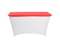 TENTino Elastická čepice STANDARD na desku skládacího stolu 122x60 cm VÍCE BAREV Barva ubrusu: ČERVENÁ / RED