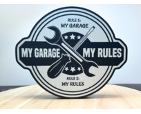 Lampička My garage - My rules