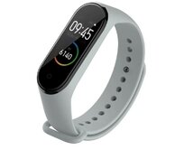 UNI Světle šedý řemínek pro Xiaomi Mi Band 3 a Xiaomi Mi Band 4 šedá