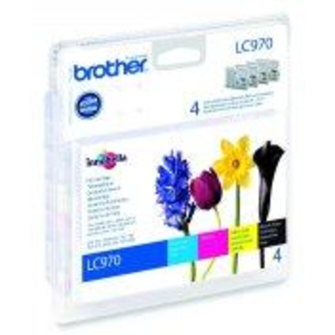 Brother LC-970 sada inkoustů - black, magenta, yellow, cyan