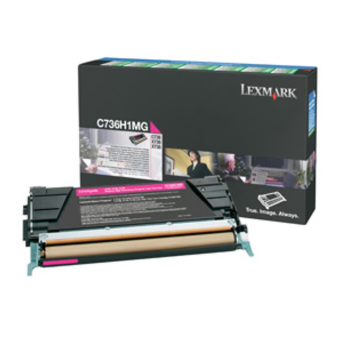 Lexmark C736, X736, X738 Magenta High Yield Return Programme Toner Cartridge (10K)