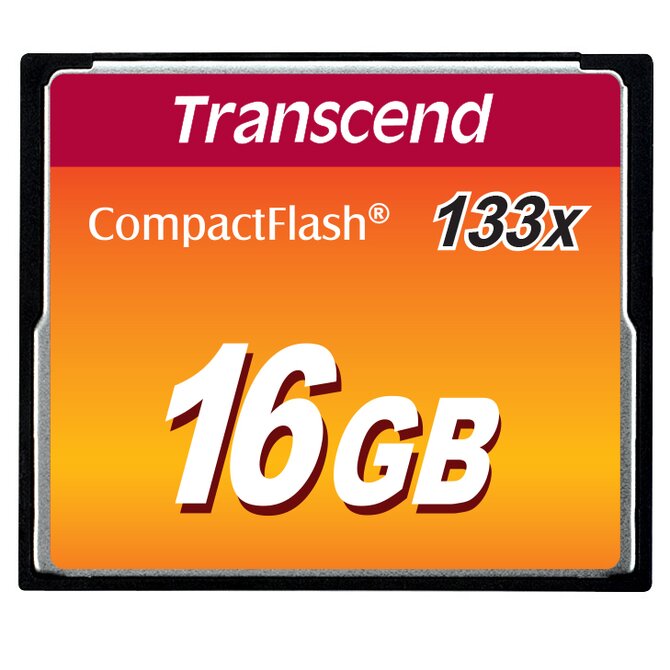 Transcend 16GB CF (133X) paměťová karta (MLC)