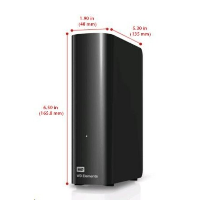 WD Elements Desktop 4TB Ext. 3.5" USB3.0, Black