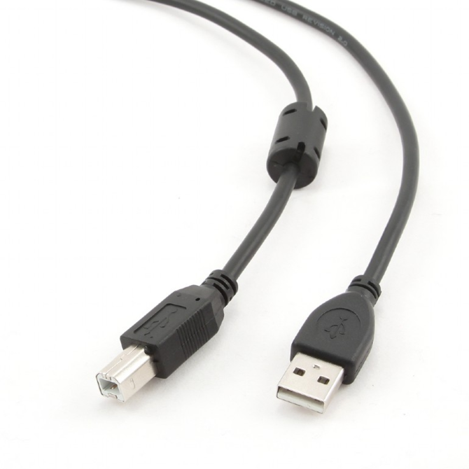 GEMBIRD Kabel USB A-B 1,8m 2.0 HQ s ferritovým jádrem