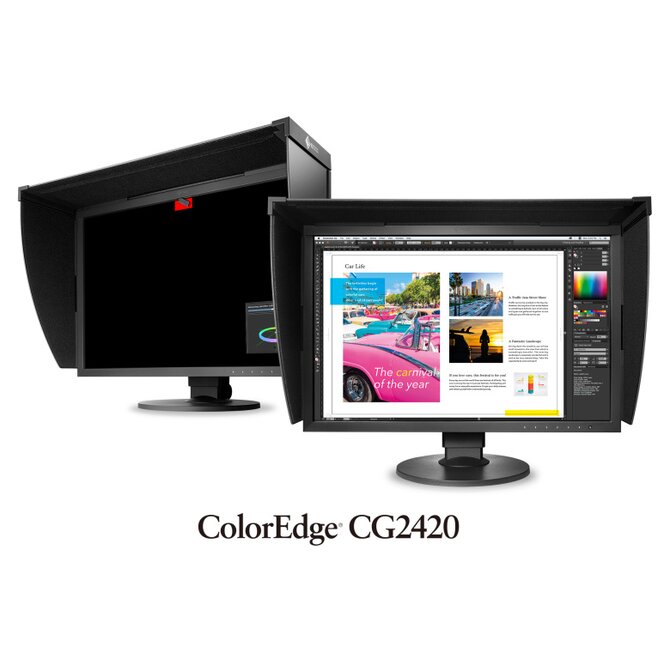 EIZO 24" CG2420-BK, IPS, 1920x1200, 400 cd/m2, 1500 : 1, DVI,HDMI,Disp.P, černý