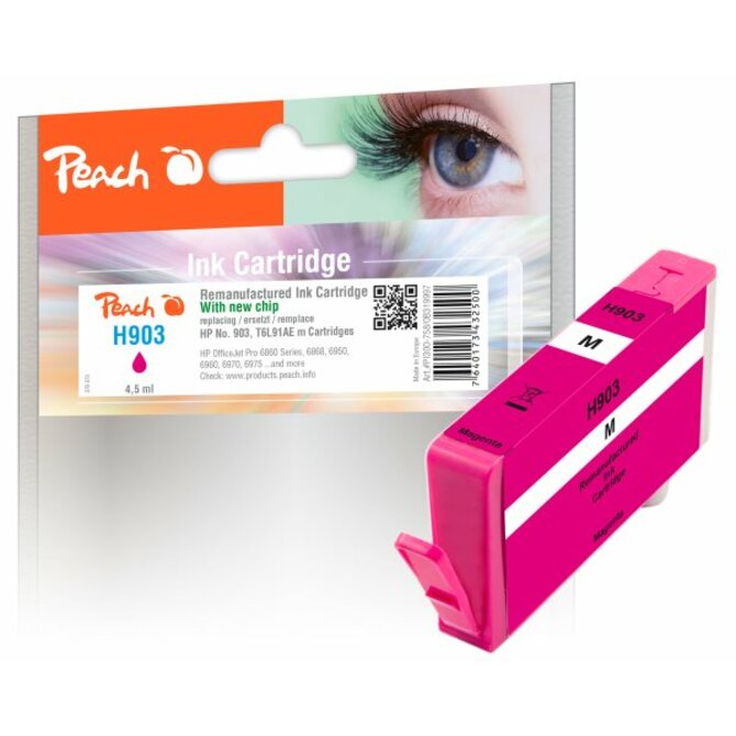 PEACH kompatibilní cartridge HP No. 903, purpurová, T6L91AE