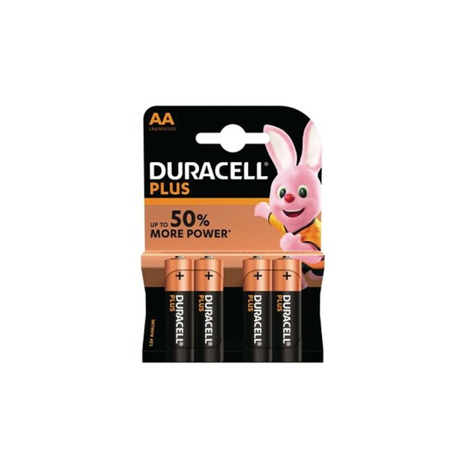 'Duracell MN1500B4 Duracell Plus AA 4 Pack