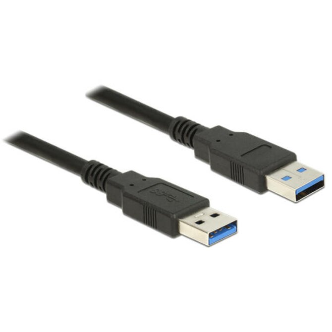 Delock Kabel USB 3.0 Typ-A samec > USB 3.0 Typ-A samec 3,0 m černý