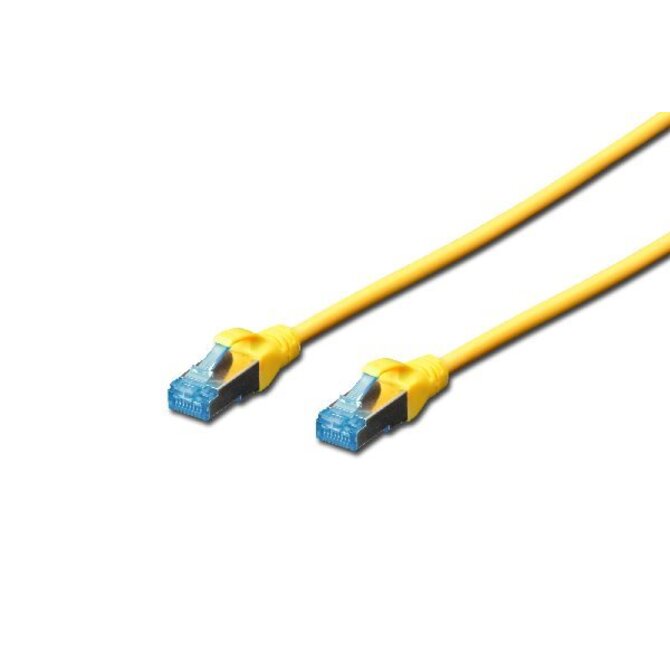 Digitus CAT 5e SF-UTP patch cable, PVC AWG 26/7, length 3 m, color yellow