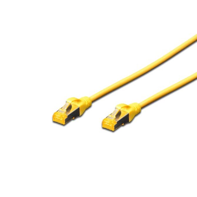 Digitus CAT 6A S-FTP patch cable, Cu, LSZH AWG 26/7, length 2 m, color yellow